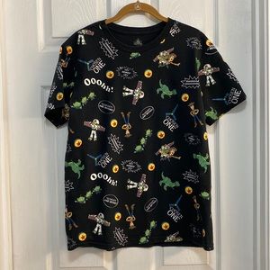 Disney Toy Story Black T-shirt Size Medium